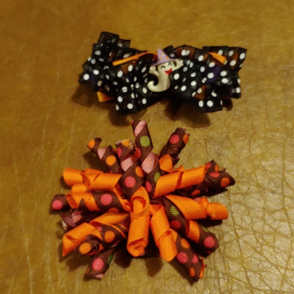Halloween hair clips